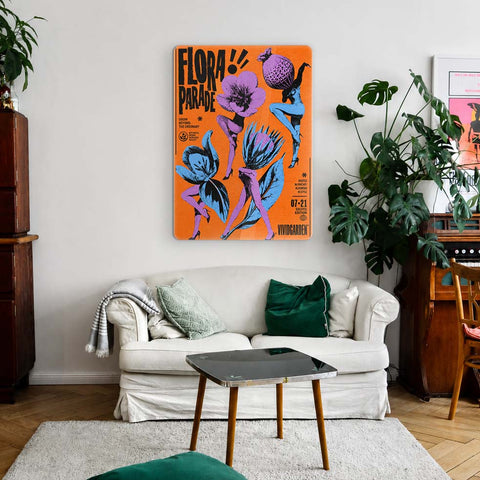 FloraParade Acrylic Poster