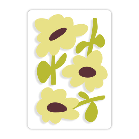 Yellow Spring Flowers Acrylic Poster