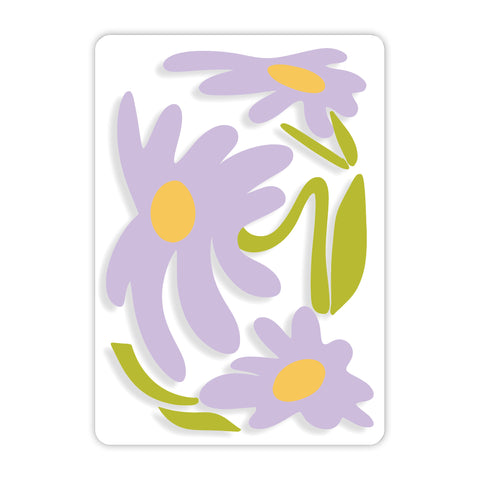Violet Spring Flowers Acrylic Poster