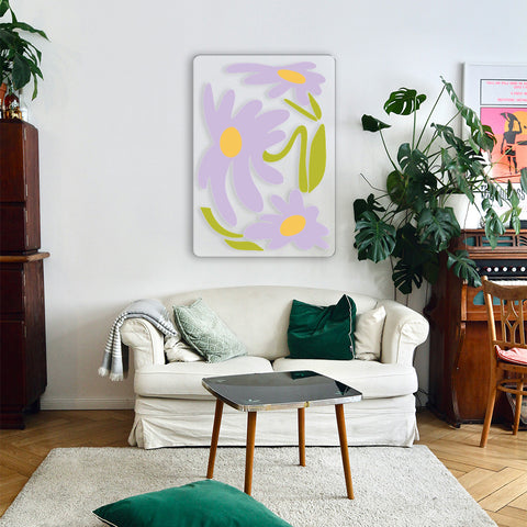 Violet Spring Flowers Acrylic Poster