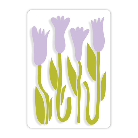 Purple Spring Flowers Acrylic Poster
