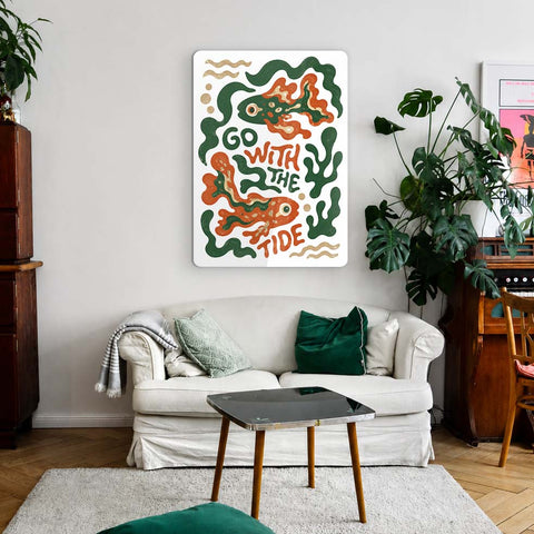 Go with the tide Acrylic Poster