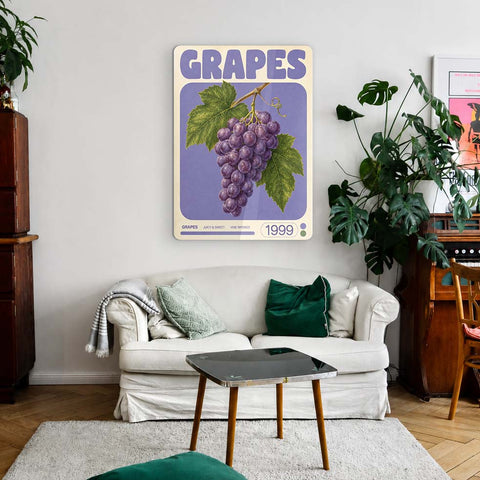 Grapes Acrylic Poster