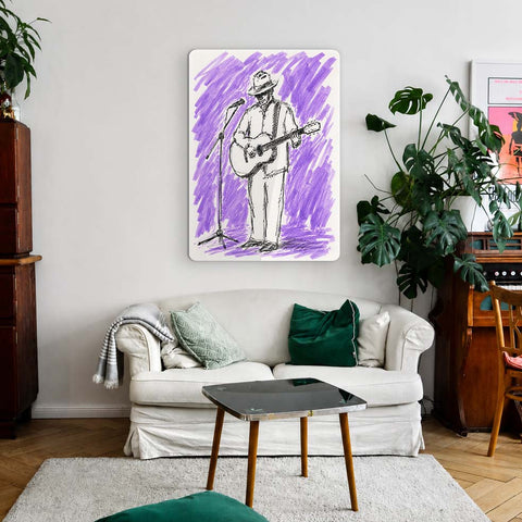 Guitarist Acrylic Poster