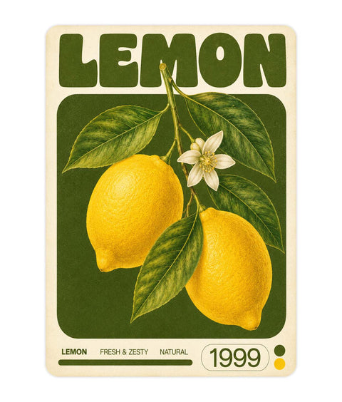 Lemon Acrylic Poster