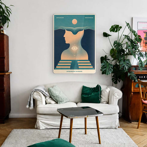 Listen Acrylic Poster