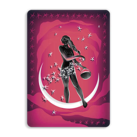 Moon Girl Acrylic Poster