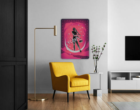 Moon Girl Acrylic Poster