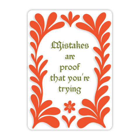 Mistakes Acrylic Poster