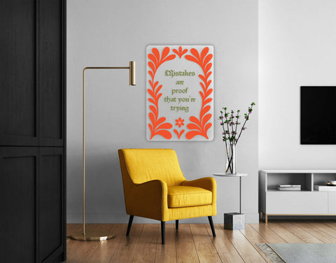 Mistakes Acrylic Poster