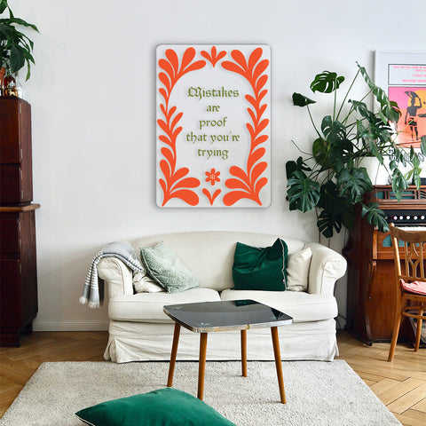 Mistakes Acrylic Poster