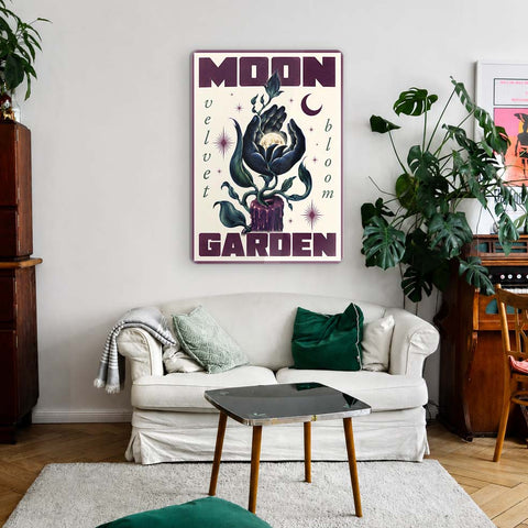 Moon Garden Acrylic Poster
