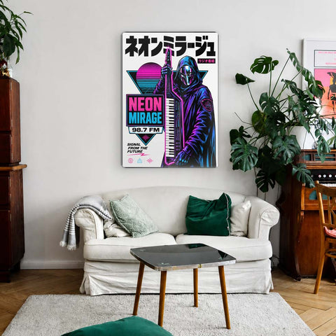 Neon Mirage Acrylic Poster