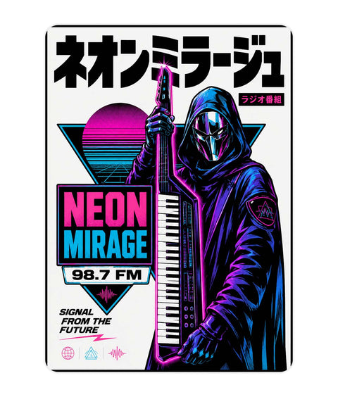Neon Mirage Acrylic Poster