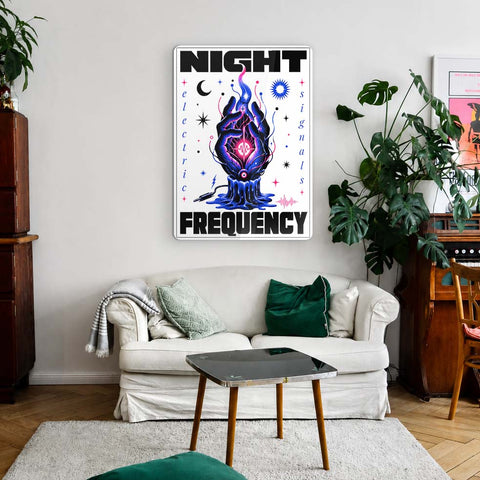 Night Frequency Acrylic Poster