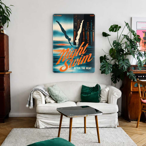 Night Swim Acrylic Poster