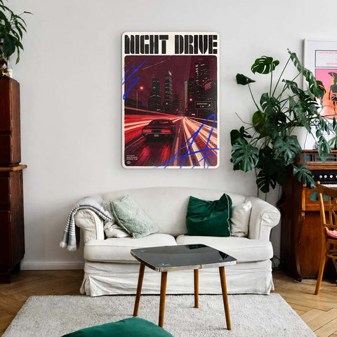 Night drive Acrylic Poster