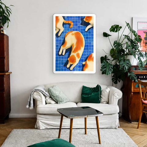 Orange Cat Acrylic Poster