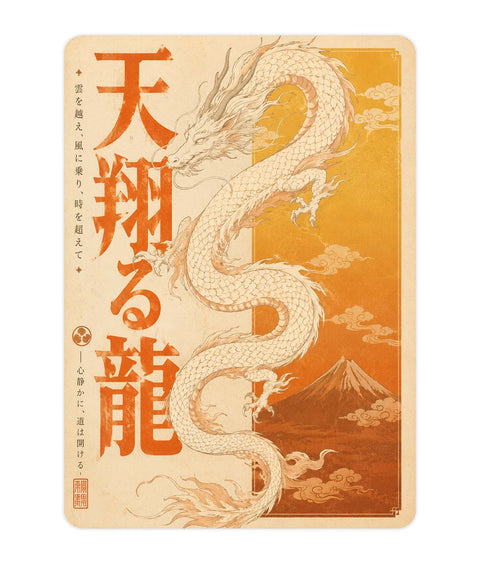 Orange Dragon Acrylic Poster
