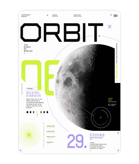 Orbit Acrylic Poster