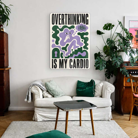 Overthinking Acrylic Poster