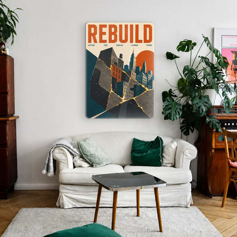 Rebuild Acrylic Poster