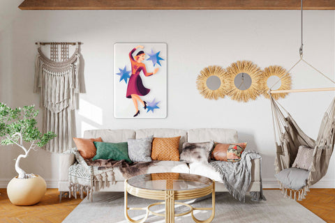 Retro Star Acrylic Poster