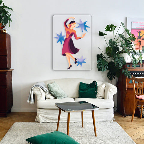Retro Star Acrylic Poster