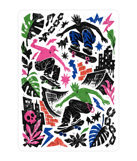Skate Acrylic Poster