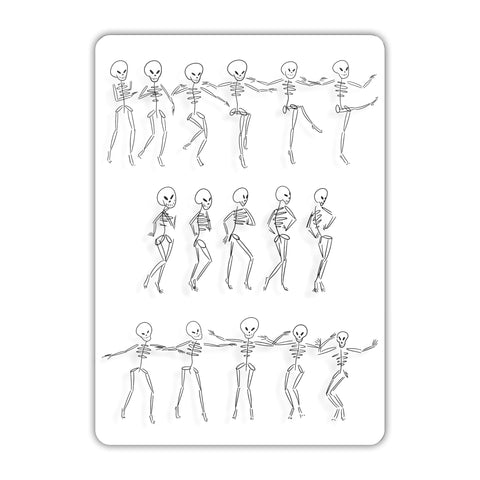 Skeletons Dancing Acrylic Poster