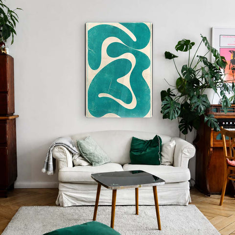 Teal Acrylic Poster