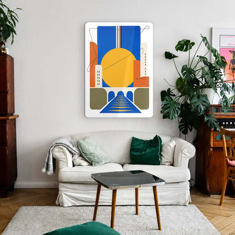 The Yellow Gate Acrylic Poster