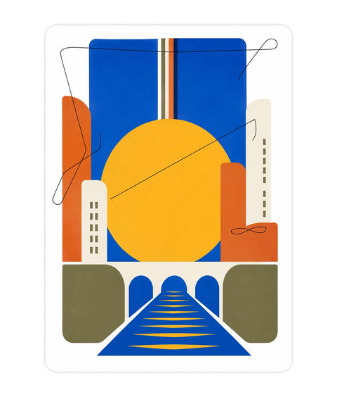 The Yellow Gate Acrylic Poster