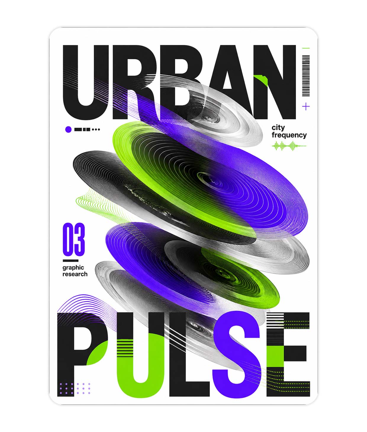 Urban Pulse Acrylic Poster – The Artist Cave