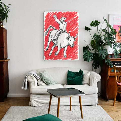 Yeehaw Acrylic Poster