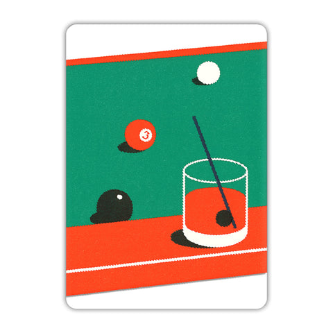 Pool Table Acrylic Poster