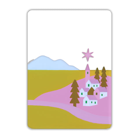 Island Town Acrylic Poster