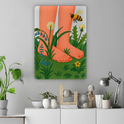 Barefoot Acrylic Poster