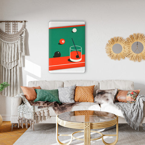 Pool Table Acrylic Poster