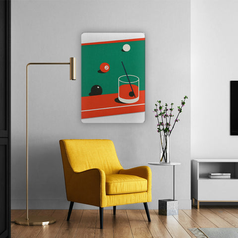 Pool Table Acrylic Poster