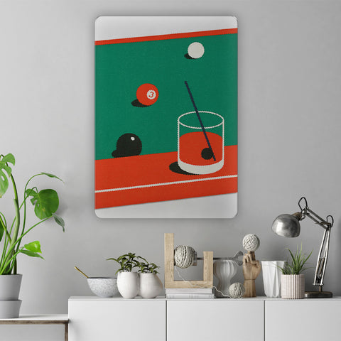Pool Table Acrylic Poster