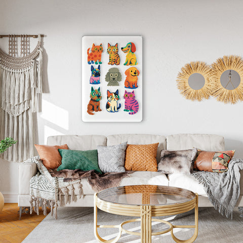 Cats and Dogs Acrylic Poster