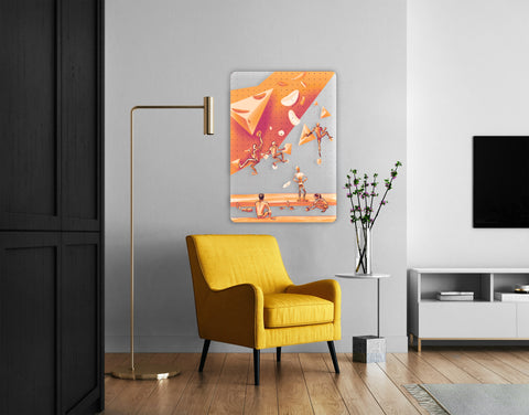 Climbing Acrylic Poster
