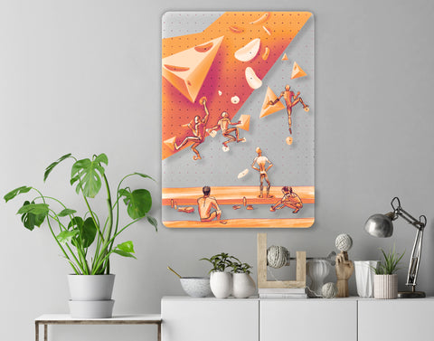 Climbing Acrylic Poster
