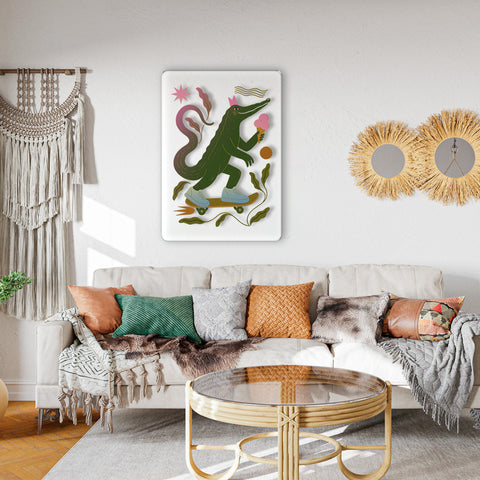 Crocodile Acrylic Poster