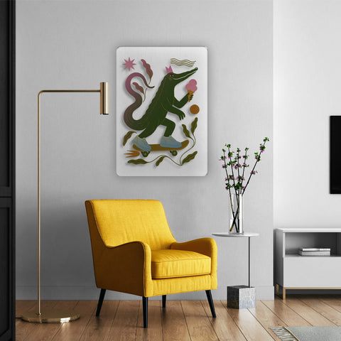 Crocodile Acrylic Poster