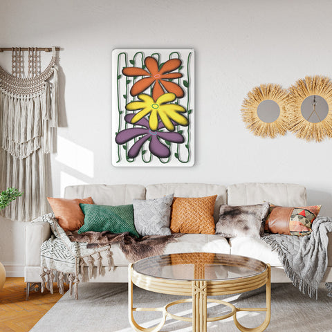 Flower Power Acrylic Poster