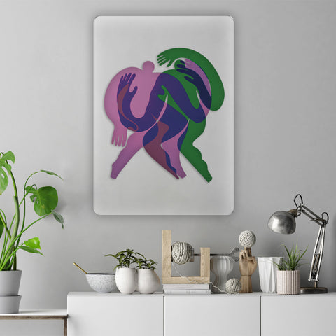 Friends Dancing Acrylic Poster