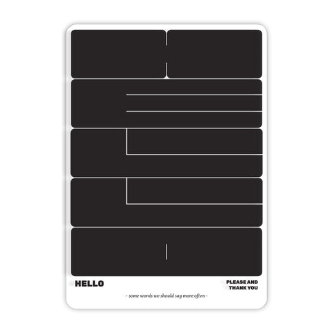 Hello Acrylic Poster