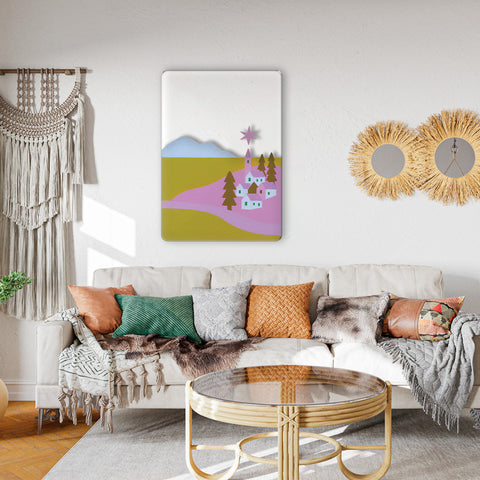 Island Town Acrylic Poster